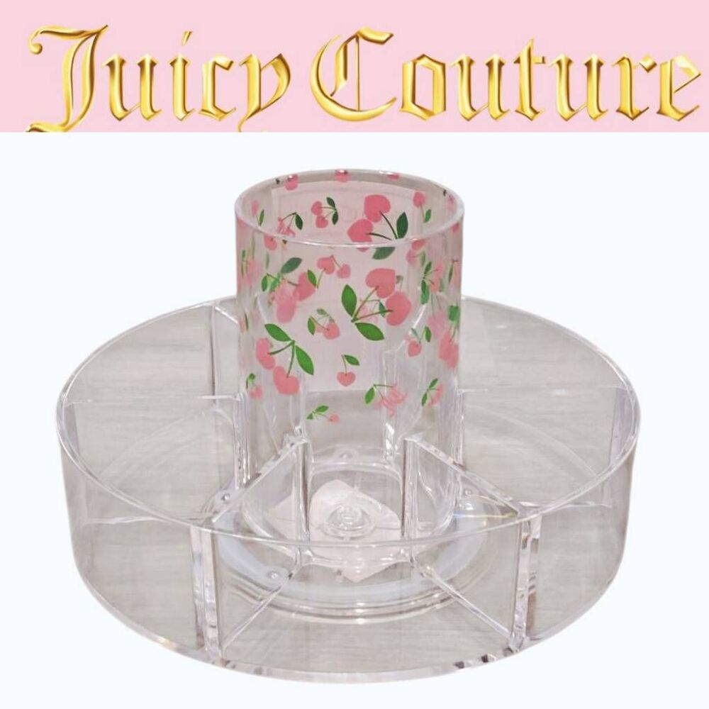 Juicy Couture Home Cherry Hearts Acrylic 360° Spinner
